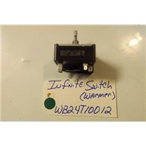 GE STOVE  WB24T10012 Infinite Warmer Switch used part