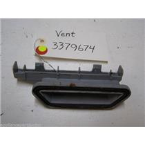 KENMORE DISHWASHER 3379674 VENT USED PART ASSEMBLY