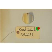 WHIRLPOOL Stove  3196233 Knob, Infinite  (almond) USED PART