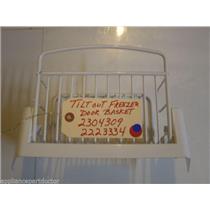 REFRIGERATOR 2304309  2223334  TILT OUT FREEZER DOOR BASKET USED