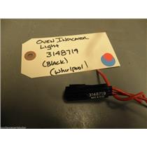 Whirlpool Oven Indicator light 3148719 (black) used part