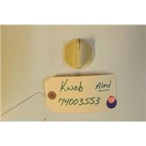 JEN  AIR  STOVE 74003553   Knob  almond      USED