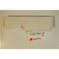 AMANA Stove 304927W End Cap-bkgd Lt/rt (wht)  USED PART