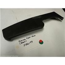 WHIRLPOOL STOVE 3186189 Endcap, Right Hand (black)( some scuffs) USED PART