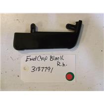 Whirlpool STOVE 3187791 End Cap R.h.  USED PART
