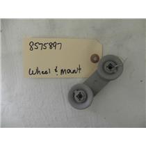 MAYTAG BUILT IN DISHWASHER 8575897 WHEEL & MOUNT ASSEMBLY USED PART