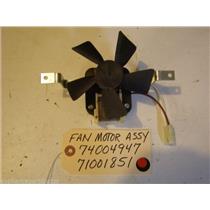 JENN-AIR MAYTAG STOVE 74004947  71001851  Fan Motor USED PART