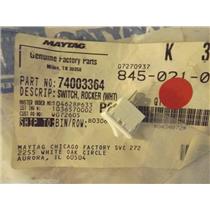 KENMORE JENN AIR STOVE 74003364 Switch, Rocker (wht)  NEW IN BOX