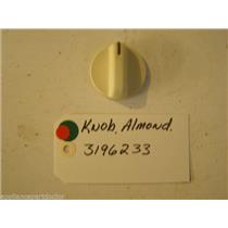 WHIRLPOOL STOVE 3196233 Knob, Infinite (almond)  used part