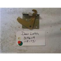 WHIRLPOOL STOVE 3196119 Latch, Door USED PART ASSEMBLY