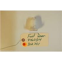 WHIRLPOOL STOVE 9760314   312701    Foot, Rear    used