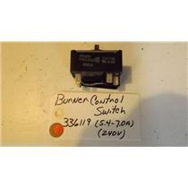 KENMORE OVEN 336119  burner control switch ( 5.4-7.0a) (240V)     USED PART