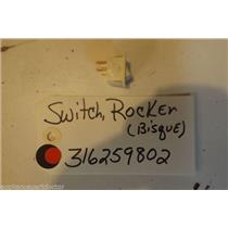 FRIDIGDARE  STOVE 316259802 Switch-rocker,bisque   USED PART