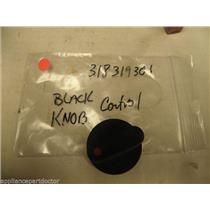 STOVE 318319301 BLACK CONTROL KNOB USED PART ASSEMBLY