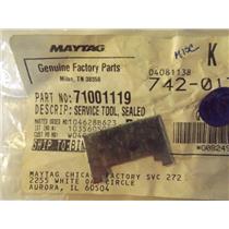 MAYTAG 71001119 SERVICE TOOL, SEALED GAS NUT  NEW IN BAG