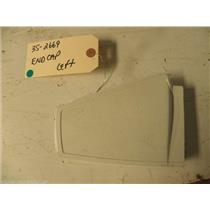 MAYTAG ELECTRIC DRYER 352669 35-2669 END CAP WHITE "LT" USED PART ASSEMBLY