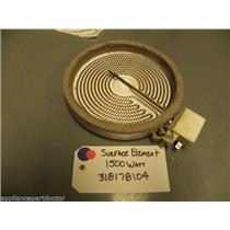 GE STOVE 318178104 WB30T10047 Surface Element 1500 Watt  used part