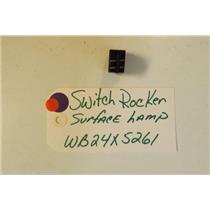GE STOVE WB24X5261 Switch-rocker Lamp surface light  4 prong   3a-125vac  USED