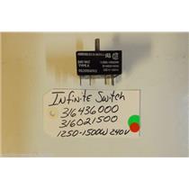 FRIGIDAIRE Stove 316436000   316021500   Infinite switch  6`` USED PART