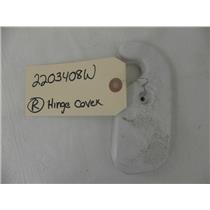 KENMORE COLDSPOT SIDE/SIDE REFRIGERATOR 2203408W "RIGHT" HINGE COVER