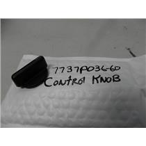 MAYTAG ELECTRIC RANGE 7737P03660 "BLACK" CONTROL KNOB USED PART ASSEMBLY