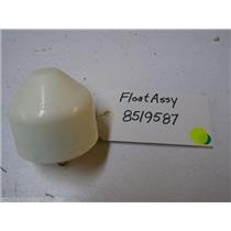 WHIRLPOOL DISHWASHER 8519587 FLOAT & WASHER USED PART ASSEMBLY