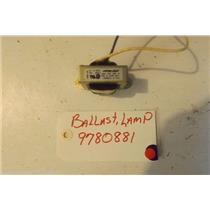 KITCHENAID STOVE 9780881 Ballast, Lamp  USED PART