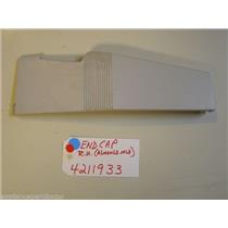 KITCHENAID STOVE 4211933 End Cap R.h. (almond Mdl.) USED PART