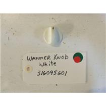 FRIGIDAIRE STOVE 316095601 Knob-warmer, White  USED PART