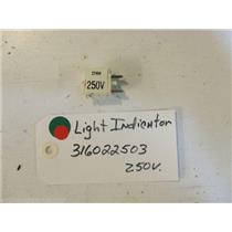 FRIGIDAIRE STOVE 316022503 Light-indicator 250v  USED PART