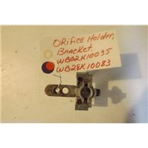 GE STOVE WBO2K10035  WB28K10083  Orifice holder, bracket  USED PART