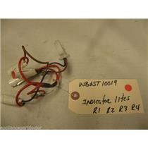 STOVE WB25T10019 INDICATOR LIGHT R1 R2 R3 R4 USED PART ASSEMBLY