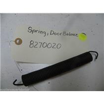 MAYTAG DISHWASHER 8270020 DOOR BALANCE SPRING USED PART ASSEMBLY