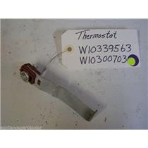 Kenmore DISHWASHER Thermostat  W10339563, Thermostat bracket  W10300703  used