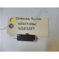 GE DISHWASHER WD21X10261 WD21X557 INTERLOCK SWITCH USED PART ASSEMBLY