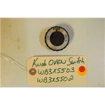 HOTPOINT Stove WB3X5503   WB3X5502   Knob Oven Switch used part