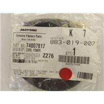 Maytag Amana Gas Stove  74007817  Cord, Power    NEW IN BOX
