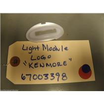 Kenmore Refrigerator 67003398 Logo, Light Module used