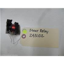 KITCHEN AID DISHWASHER 243102 RELAY START KIT USED PART ASSEMBLY