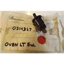 Amana Whirlpool stove 0314367 SWITCH, OVEN LIGHT NEW IN BOX