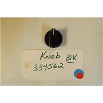KENMORE STOVE 334562    WB3K5082    Knob blk   USED