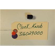 FRIGIDAIRE  STOVE 316029000    Knob-clock   USED