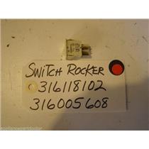 FRIGIDAIRE STOVE 316118102  316005608  Switch-rocker almond USED PART
