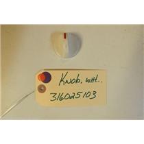 FRIGIDAIRE  STOVE 316025103   Knob-surface Unit   used