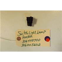 FRIGIDAIRE  STOVE 316448700   316005602   Switch-light/lamp, Rocker, Black  used