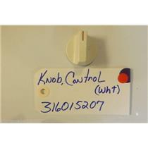 FRIGIDAIRE STOVE 316015207 Knob-control, White  USED PART