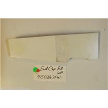 KITCHENAID Stove 9750367FW End Cap R.h. white  USED PART