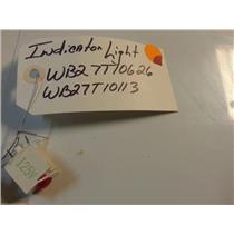 GE Stove  WB27T10626  WB27T10113 Indicator Light  125v  USED PART