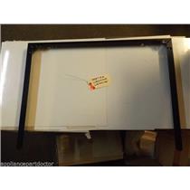 GE STOVE WB07K10104 WB7X7185 Trim Door (blk) used