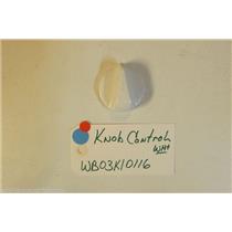 GE STOVE WB03K10116    Knob Control wht  USED PART